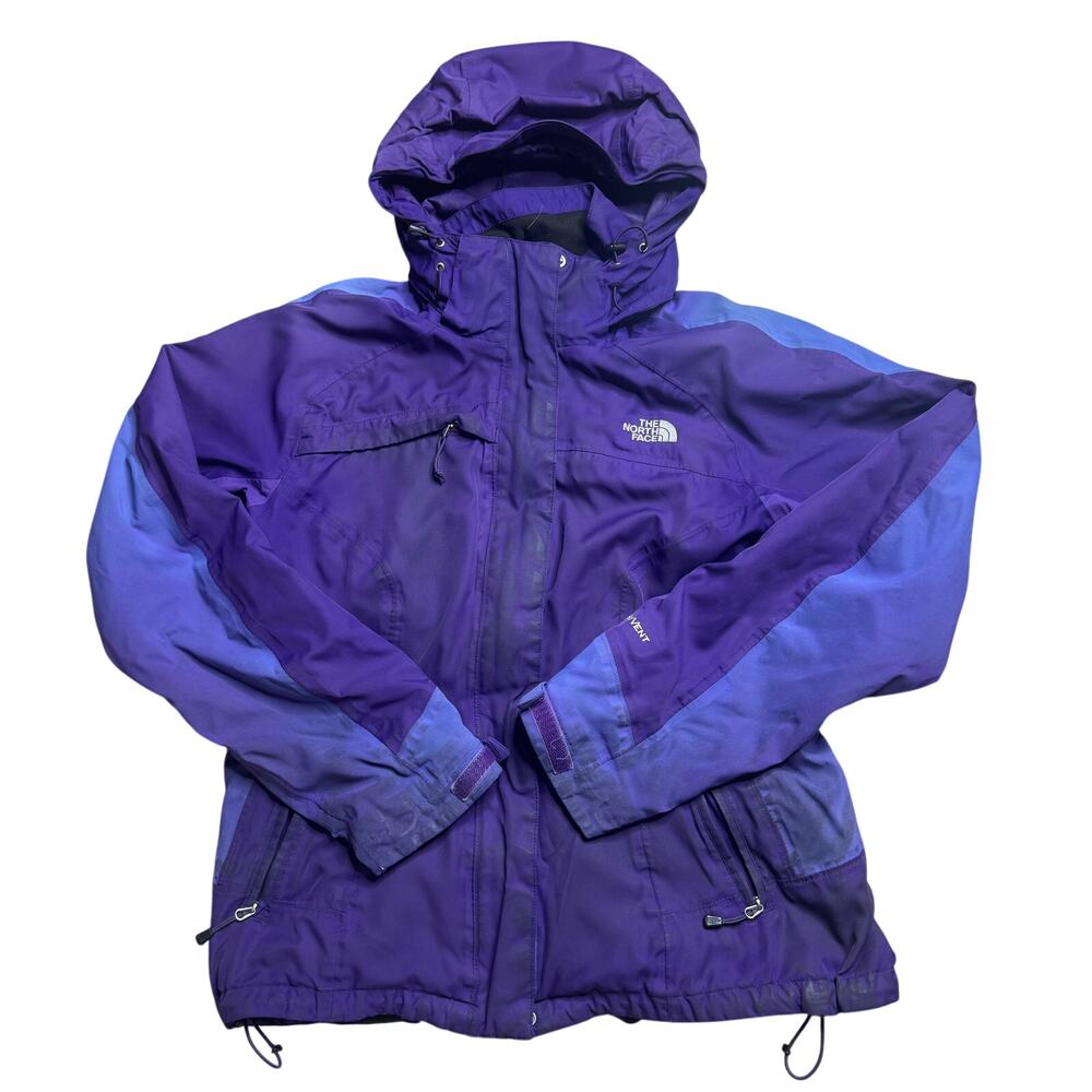 THE NORTH FACE PURPLE WOMENS M MEDIUM HOODIE WINTER HIKING JACKET OUTDOOR HYVENT